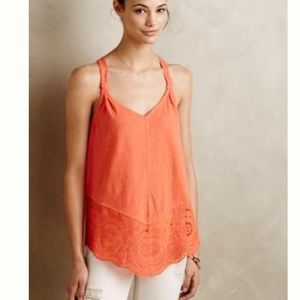 Anthropologie Eyelet Tank Top